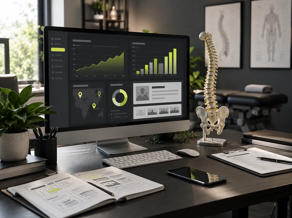 Chiropractic practice digital marketing dashboard Chiropractic practice digital marketing dashboard