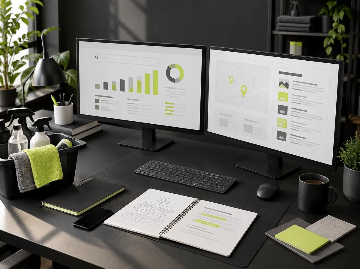 Cleaning company SEO dashboard Cleaning company SEO dashboard