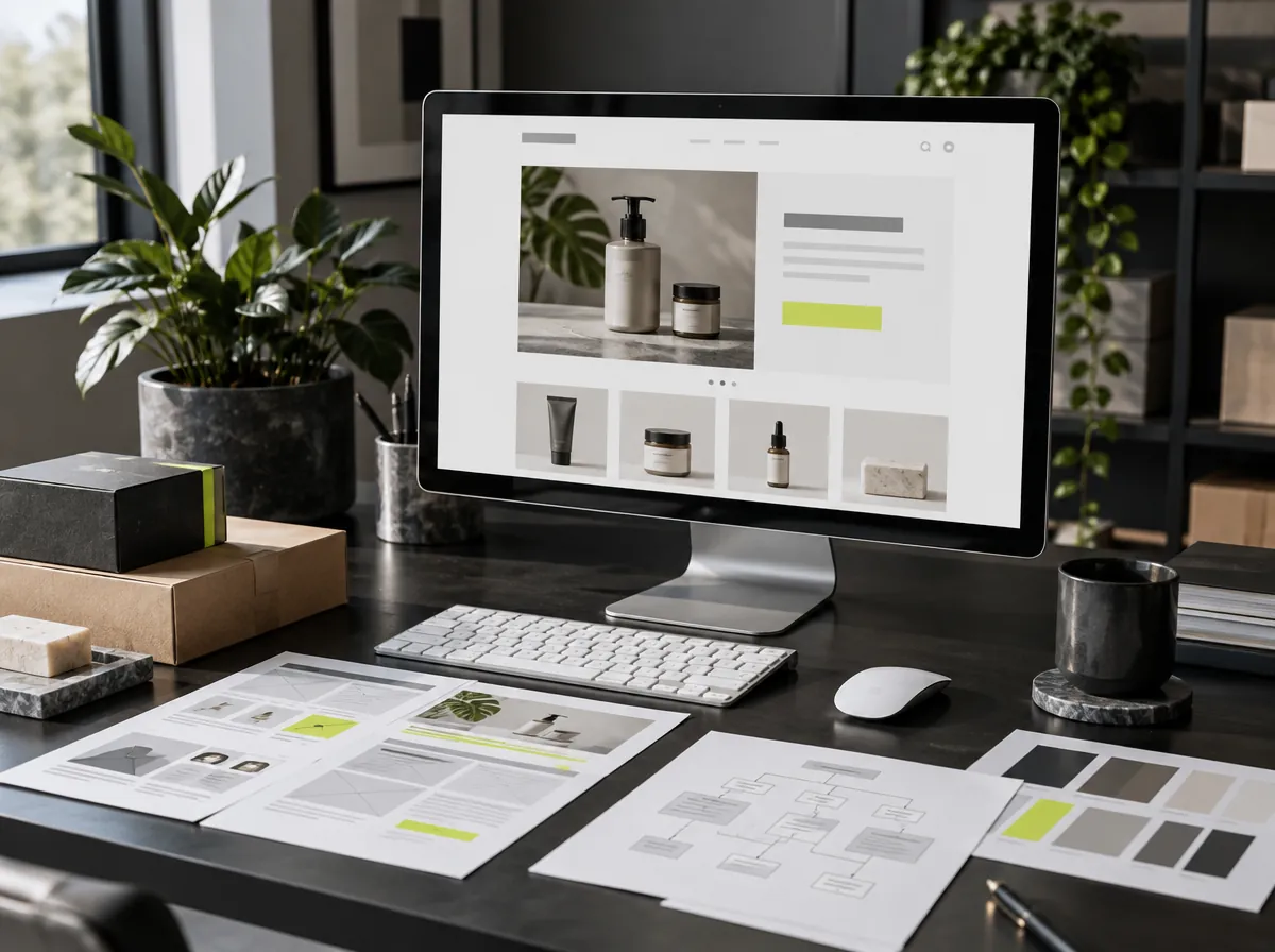 Ecommerce store design on desktop and mobile Ecommerce store design on desktop and mobile