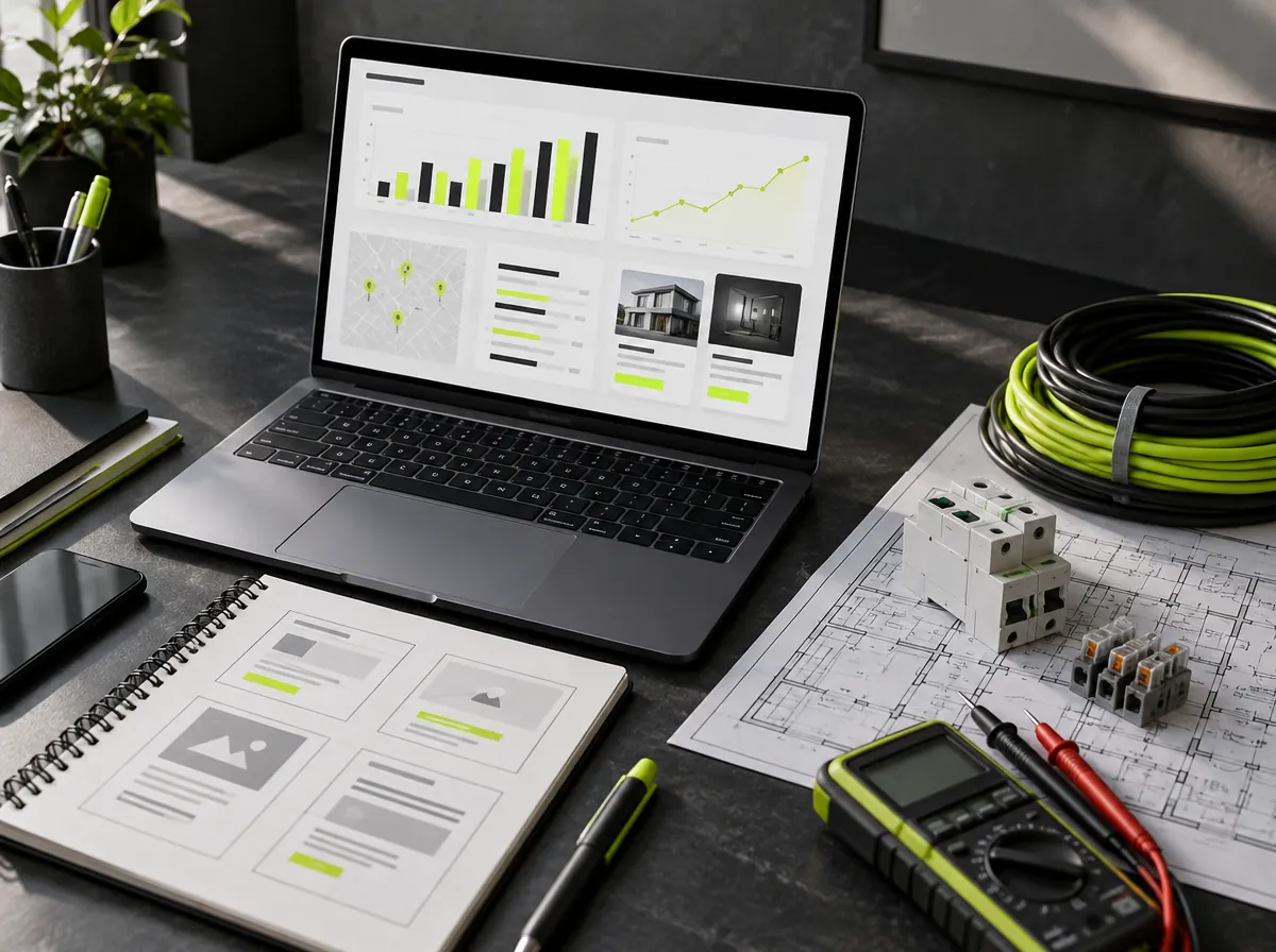 Electrician pay-per-click campaign dashboard with bid management Electrician pay-per-click campaign dashboard with bid management