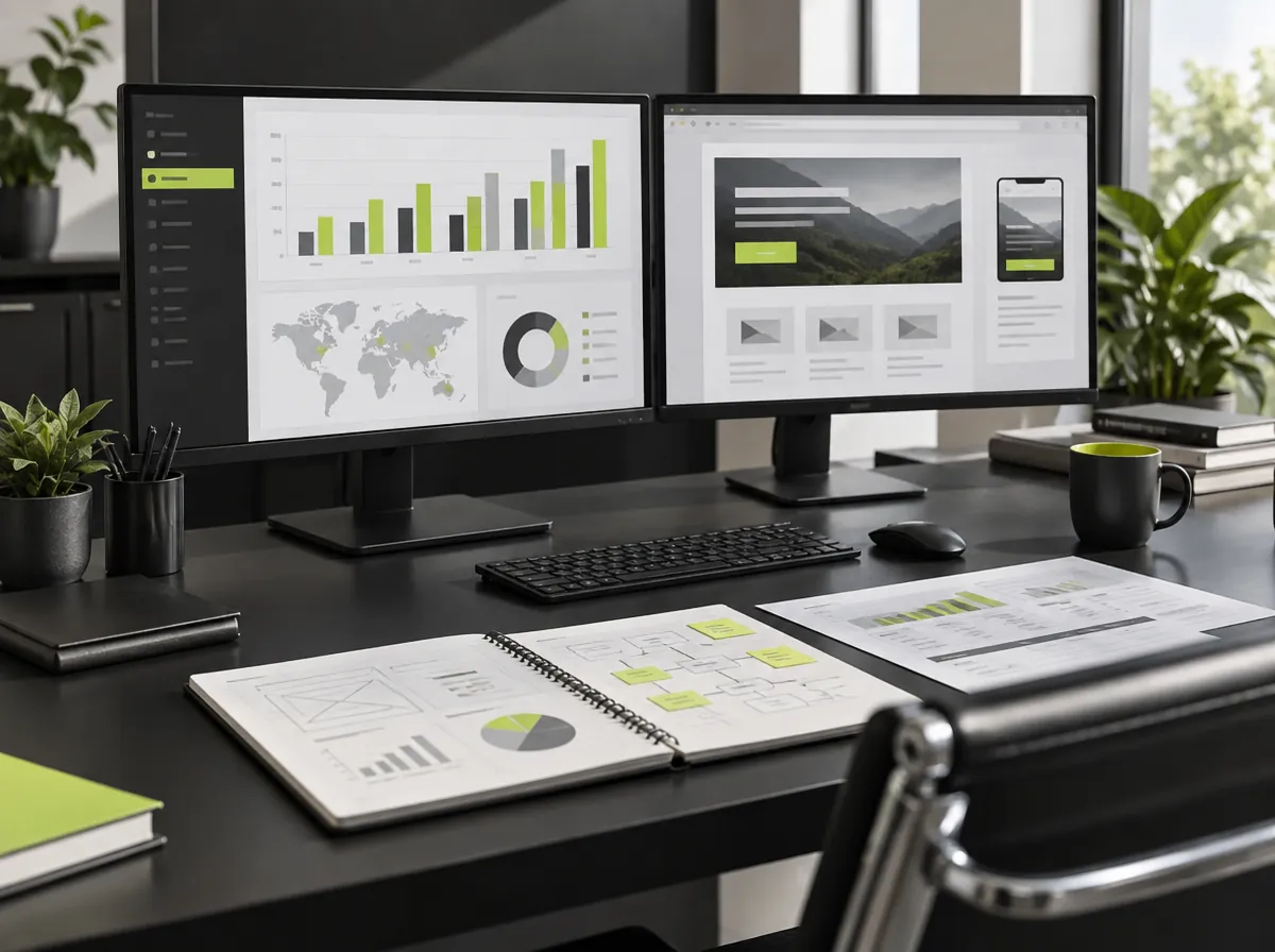 Paid search workspace with keyword and campaign performance dashboards Paid search workspace with keyword and campaign performance dashboards