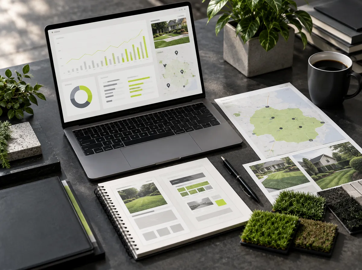 Lawn care company digital marketing dashboard Lawn care company digital marketing dashboard