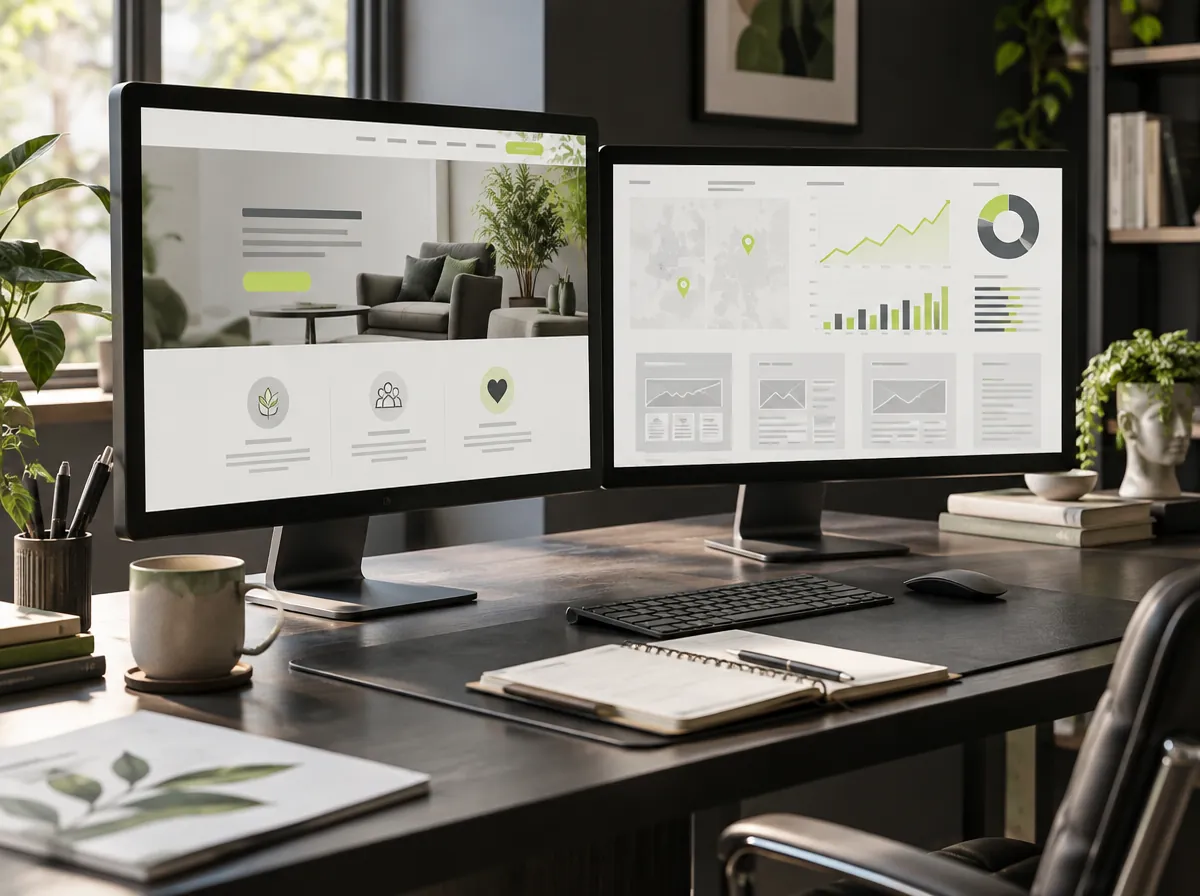 Mental health website design on desktop and mobile Mental health website design on desktop and mobile