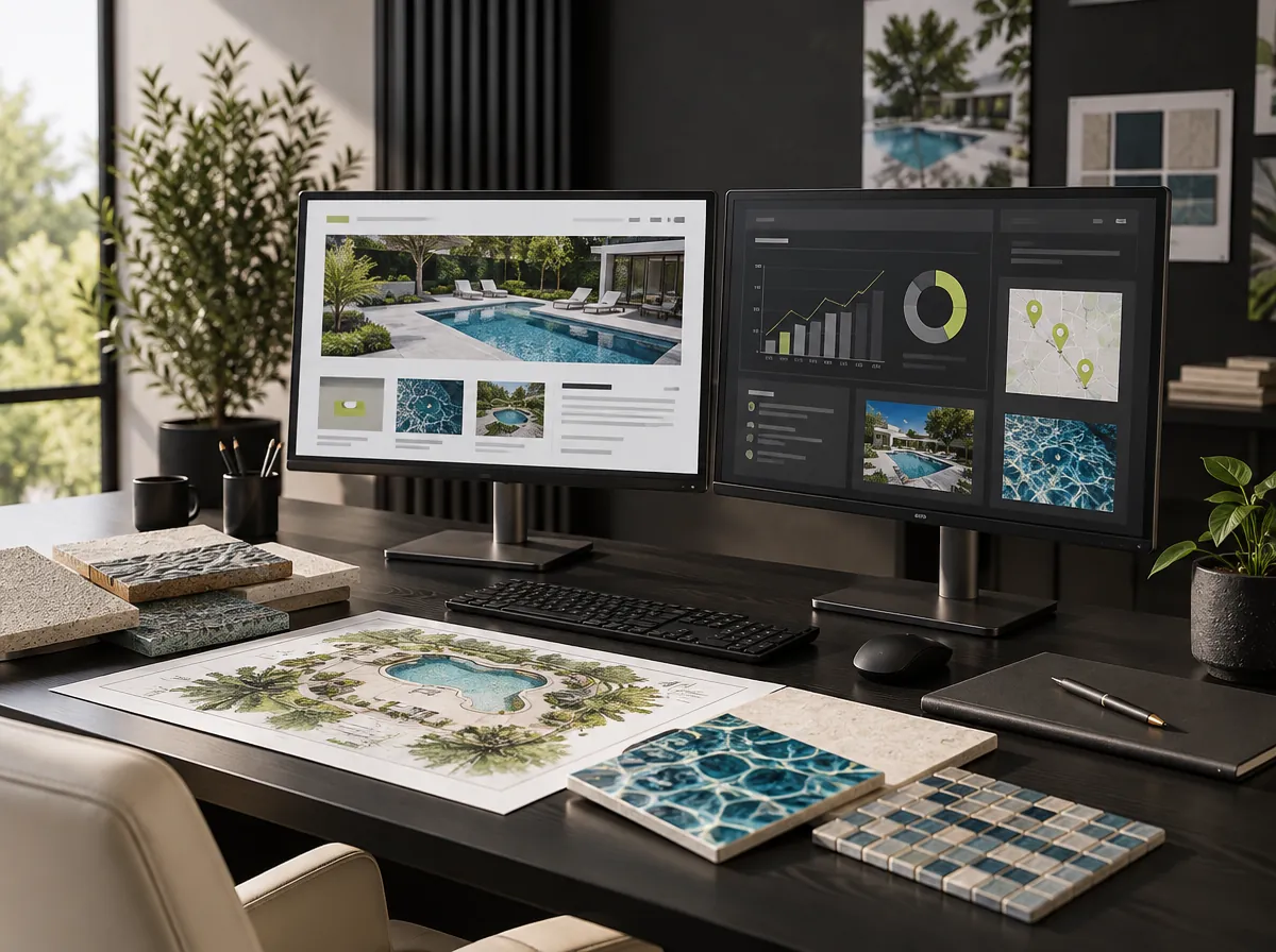 Pool builder digital marketing dashboard Pool builder digital marketing dashboard