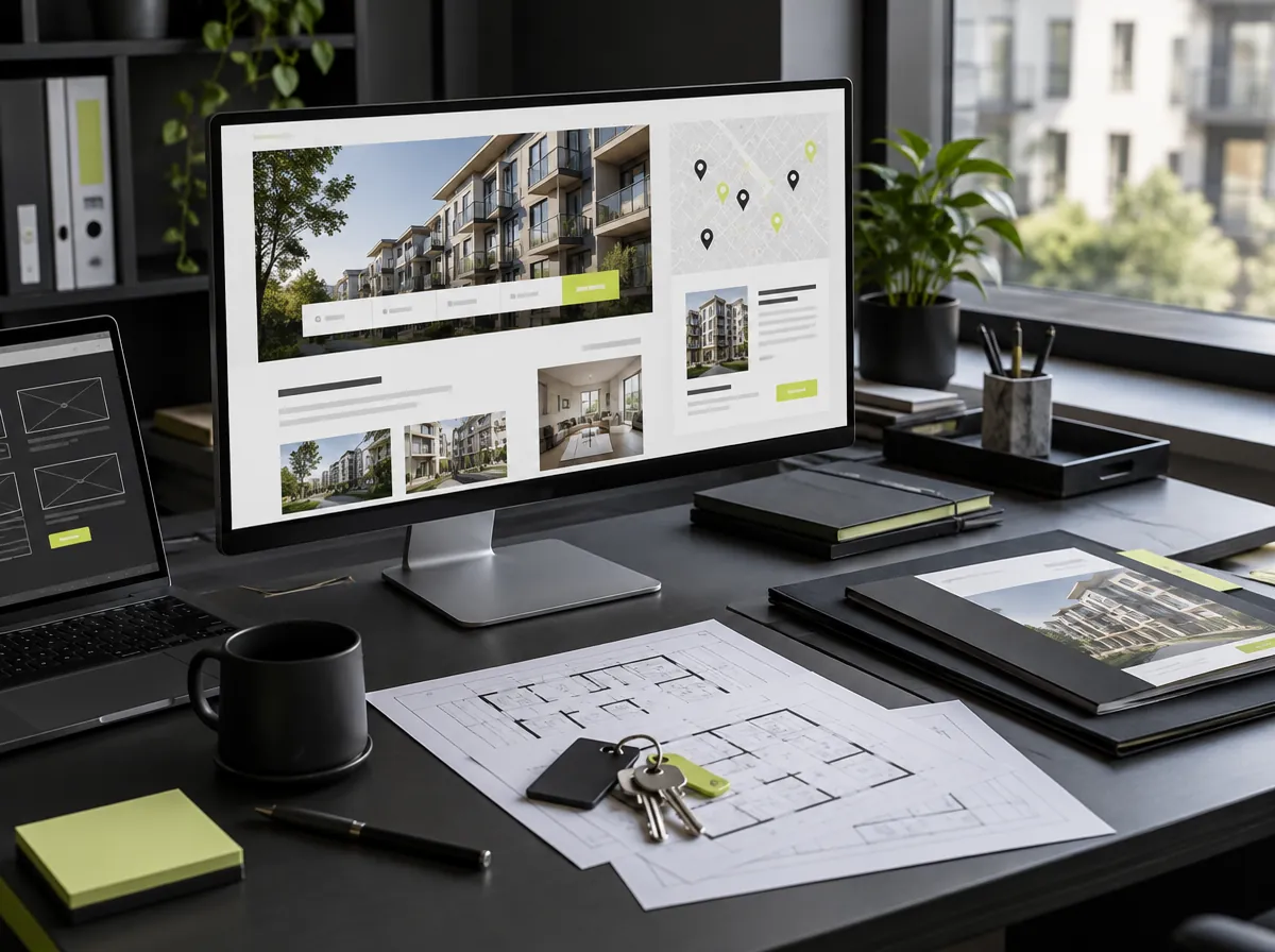 Property management website design dashboard Property management website design dashboard